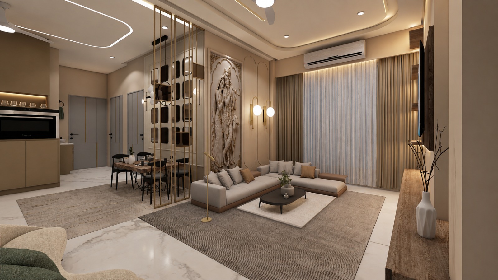 Design + Consulting: Stone Mural Living, South Bopal
